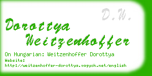 dorottya weitzenhoffer business card